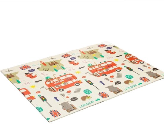 Speelkleed - Speelmat Baby -Opvouwbare Baby Speelmat - incl. opbergtas -200x150x1,5 cm van Merkloos