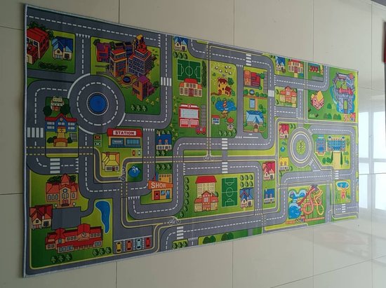 Speelkleed - Speeltapijt - 140 x 200 cm - playfun speelmat anti slip en wasbaar