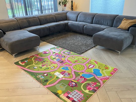 speelkleed - speeltapijt - sweetfun - 140 x 200 cm - speelmat - antislip - wasbaar van Merkloos