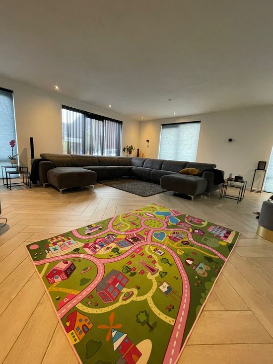 speelkleed sweet fun - speeltapijt - 140 x 200 cm - antislip speelmat - kindertapijt van Funan kids