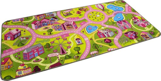 Speelkleed Sweet town-90x200 cm van LivInNature