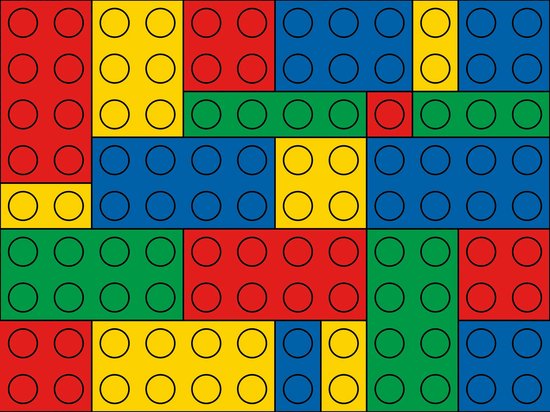 Speelkleed vinyl - blokken | 140x195 cm | Onze materialen zijn PVC vrij en hygienisch van Toddlekind