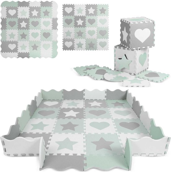 Speelmat baby - puzzelmat - waterdicht - 151x151 cm van Infantino