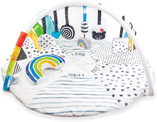 Speelmat voor baby - Activiteitstafel voor Tummy Time met Ingebouwde Instructies van Playgym Joy