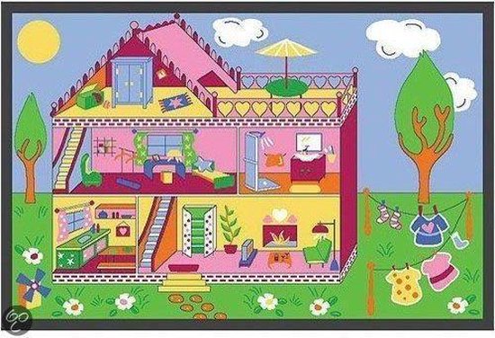Speeltapijt Poppenhuis - 95x200cm van $
