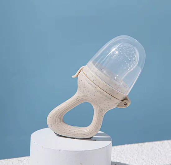 Speen - Fruitspeen - Sabbelzakje - Babyvoeding - BPA vrij en 100% Siliconen - Babyspeen - Fruit Baby - beige van LittleThingzz