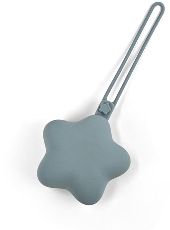 Speenhouder – Siliconen speenhouder voor baby's – Draagbare speenhouder – Opbergzakje voor spenen – Stervormige speenhouder – Draagbaar opbergzakje – Speenorganizer – Minimalistische stijl – 23,5 x 9,5 cm