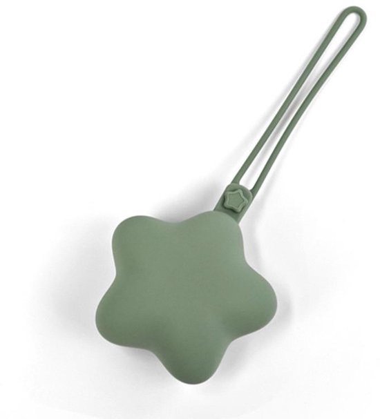 Speenhouder – Siliconen speenhouder voor baby's – Draagbare speenhouder – Opbergzakje voor spenen – Stervormige speenhouder – Draagbaar opbergzakje – Speenorganizer – Minimalistische stijl – 23,5 x 9,5 cm