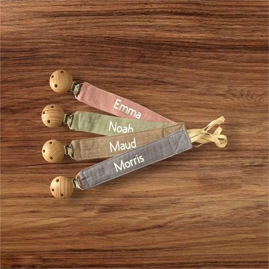 Speenkoord | Gepersonaliseerd speenkoord | Speenkoord met naam | Kraamcadeau | Baby cadeau van Little Thingz