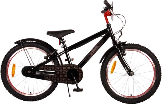 Spider-Man - Kinderfiets - Jongens - 20 inch - Mat Zwart - 2 Handremmen van Spider-Man