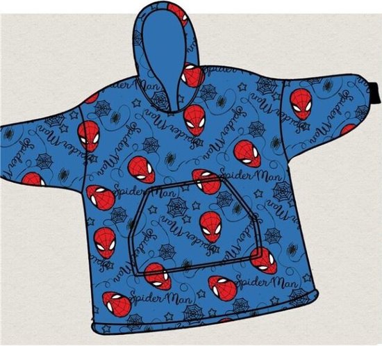 SpiderMan Hoodie Fleece deken, True Hero - Kind - One Size van Marvel