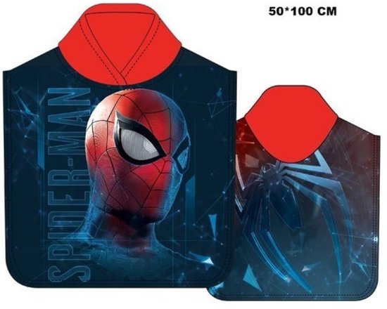 Spiderman poncho - badcape - 50x100 cm