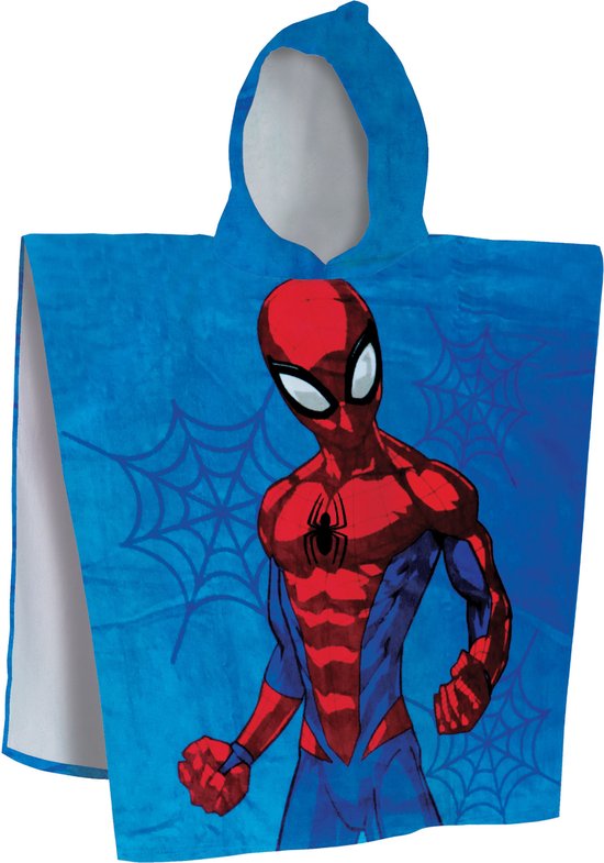 SpiderMan Poncho / Badcape Hero - 60 x 120 cm - Katoen van Marvel