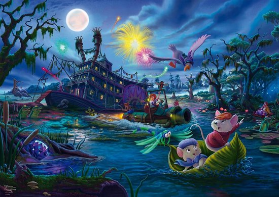 Spiele 58046 Disney, De Redders, Thomas Kinkade, Puzzel van 1000 Stukjes
