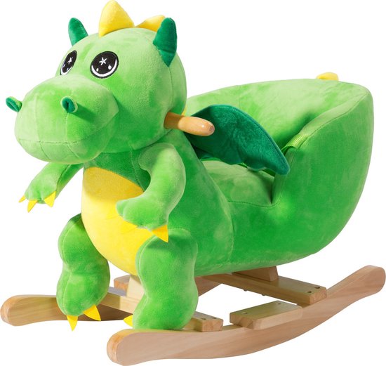 Spielwerk Schommelstoel kinderen dino met veiligheidsgordel van Spielwerk