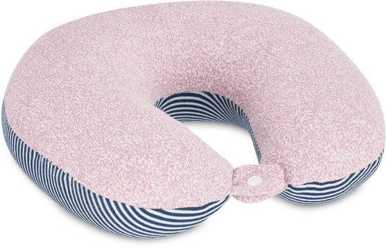 Spokey CUDDLY – nekkussen / reiskussen – 2-in-1 kussen en knuffel – ergonomische steun voor hoofd en nek – zacht pluche – gevuld met bolletjes – licht en compact – 30×30 cm van Merkloos