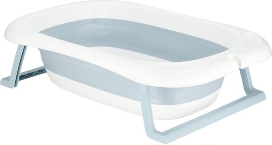 Springos Opvouwbaar Bad - Babybad - Mint/Grijs/Wit van Springos