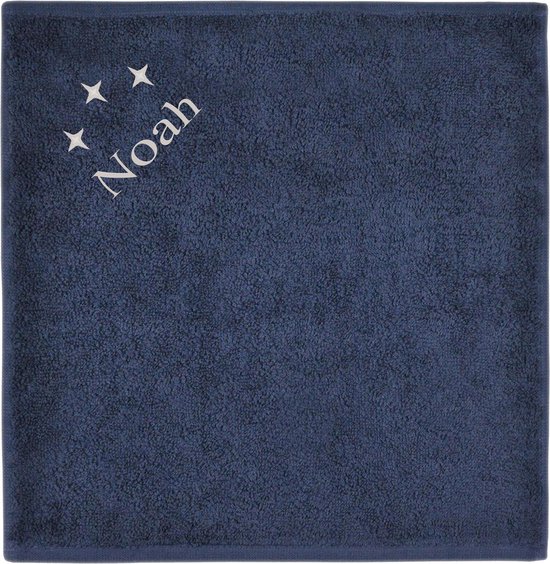 Spuugdoek uni line - navy  - van Jollein