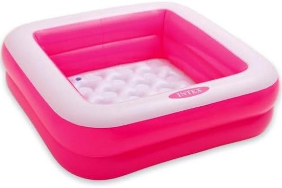 Square Baby Zwembad Klein Opblaasbaar 85x85x23 cm | Veilig en Zacht Zwembadje voor Peuters