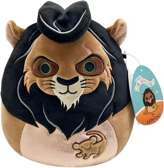 Squishmallows - Disney The Lion King 30th Anniversary - Scar 20cm pluche van Squishmallows