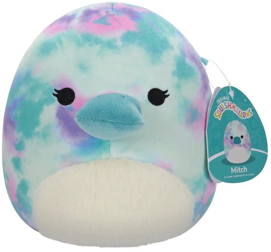Squishmallows Mitch vogelbekdier knuffel - 20 cm van Merkloos