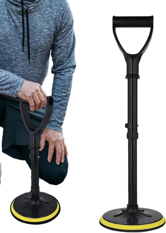 Sta Op Hulp - Zit Sta Hulpmiddel - Ondersteuning Bij Opstaan - Verstelbaar Antislip - 42-52 cm Hoogte - Zwart