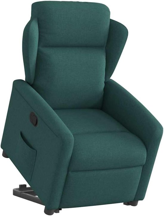 Sta-op-stoel - Comfortstoel - Ontspannen Zitten - Verstelbare Rugleuning - 2615 kg - Donkergroen van Merkloos