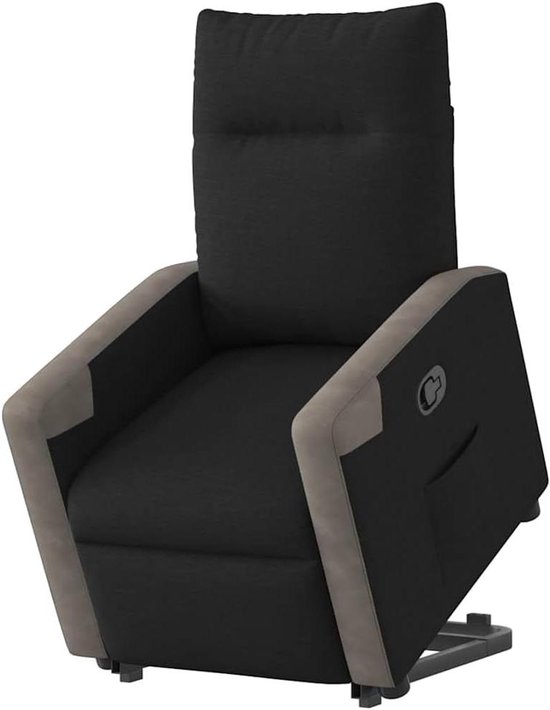 Sta-op-stoel - Verstelbare fauteuil - Comfortabel ontspannen - Elektrische heffunctie - 135 graden kantelbaar - Zwart