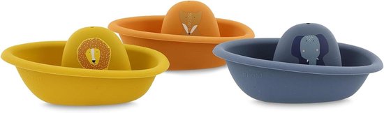 Stapelbare Speelbootjes - Badbootjes Stapelen - Spelen in bad - 3 Delig - 14.5 cm - Blauw
