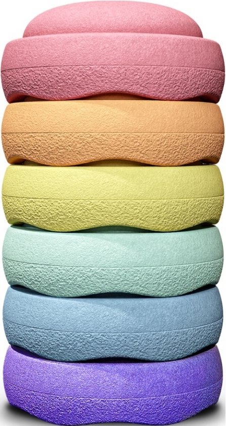 Stapelstein - ORIGINAL - Rainbow Pastel - 6 van Stapelstein