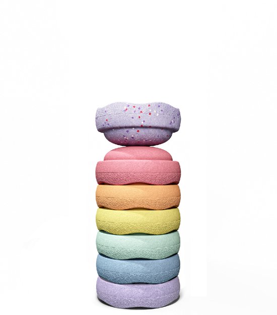 Stapelstein® Winter Special Mini rainbow pastel
