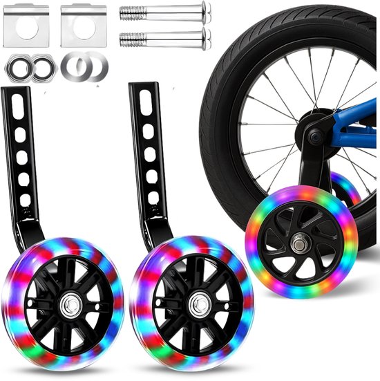 Starky - Kleurvolle LED Zijkanten - Geschikt voor 12-20" Kinderfiets van Merkloos
