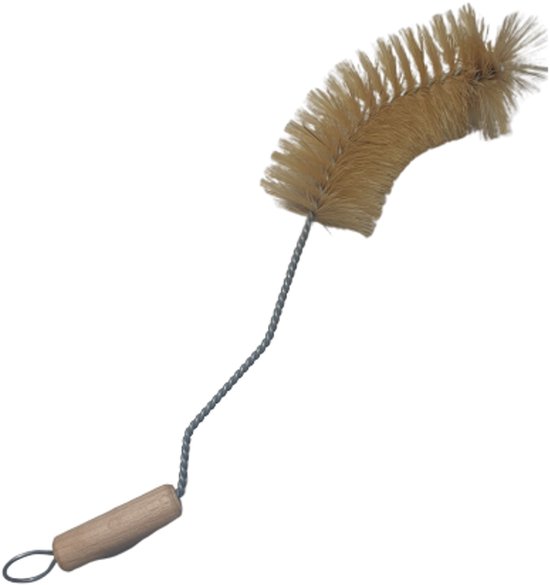 STARMANN - flessenborstel - Babyflesreinigingsborstel - universeel - varkenshaar - gegalvaniseerd draad - 30 cm van Starmann