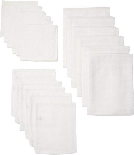 Starter set 18-piece - Meyco 450000 Snuggle & Dream Collection hydrofiele washandjes van starter
