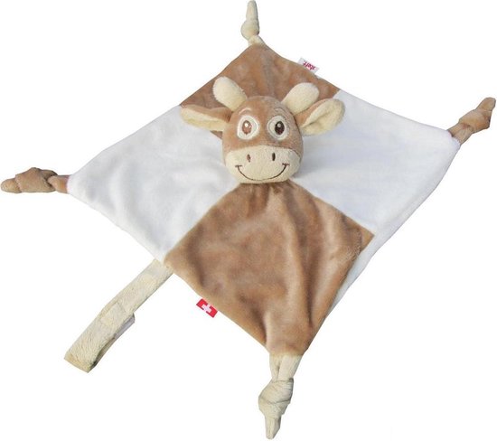 Steff - Swissy - koe - knuffeldoek 25x25 cm van Steff