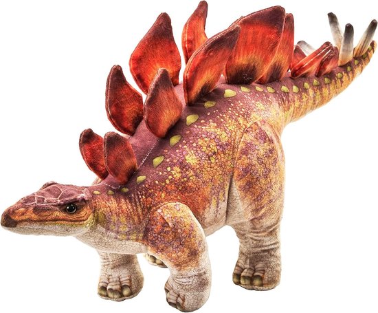 Stegosaurus Pluche - Dinosaurus Knuffel - Kinderen Leren - Gemaakt Van Gerecyclede Flessen - 38 cm - Groen