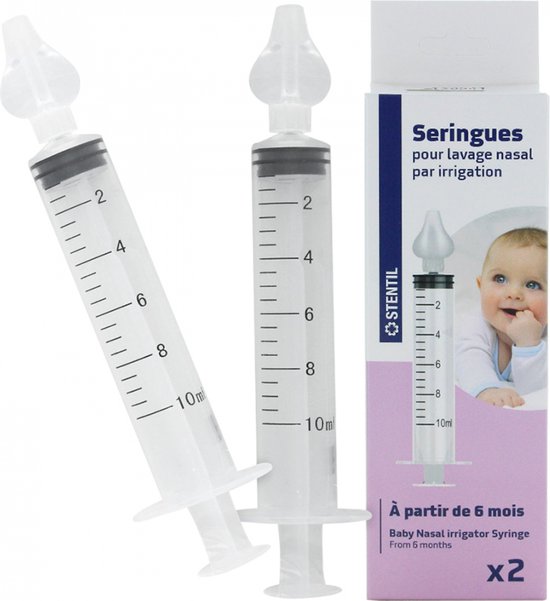 Stentil 2 Spuiten Voor Neusspoeling van Blox.