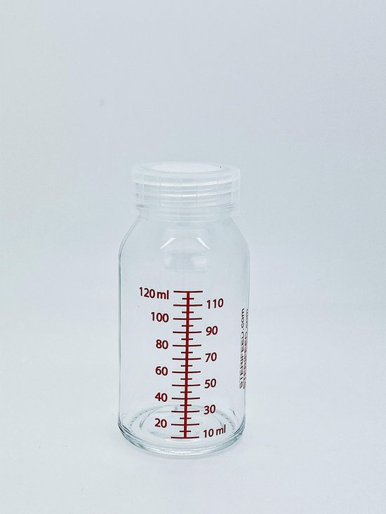Sterifeed Glazen Moedermelk bewaarfles / babyfles glas 120ml 5 stuks van Sterifeed