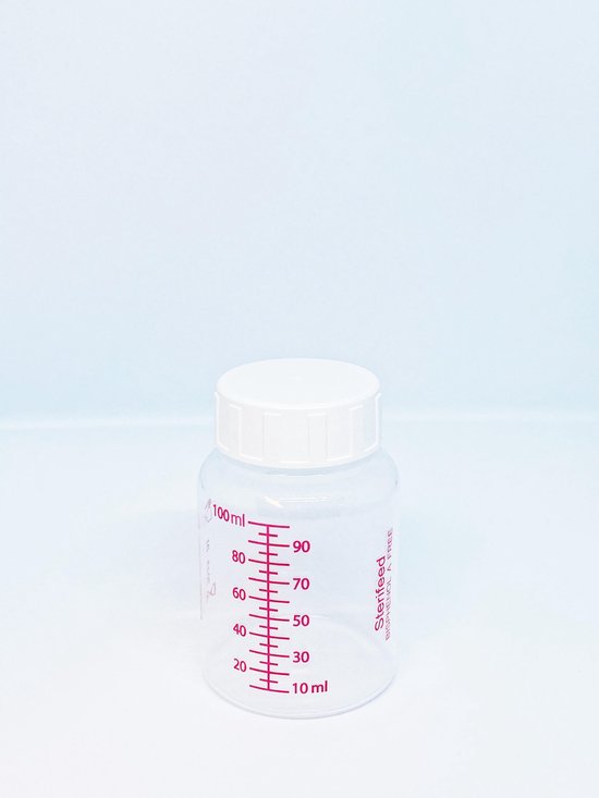 Sterifeed Herbruikbare Moedermelk Bewaarfles 100ml -  20 stuks van Sterifeed