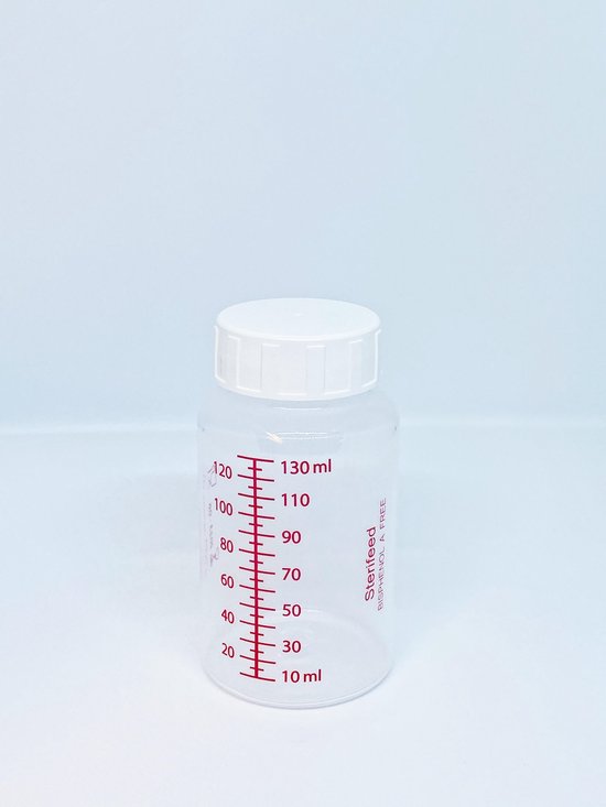 Sterifeed Herbruikbare Moedermelk bewaarfles 130 ml - 20 stuks van Sterifeed