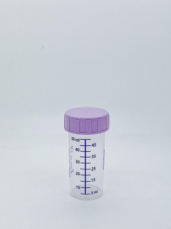 Sterifeed Moedermelk Bewaarfles voor eenmalig gebruik 50ml - Steriel Verpakt 20 stuks van Sterifeed