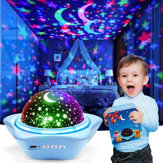 Sterrenhemelprojector voor kinderen, geschenkverpakking, gepersonaliseerd cadeau voor baby's, verjaardagscadeau voor meisjes, kleine cadeaus voor kinderen, kinderkamerdecoratie van Merkloos