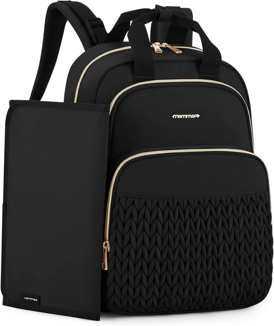 Stijlvolle en Waterdichte Luiertas Rugzak voor Baby Verzorging en Reizen met Aankleedkussen van Merkloos