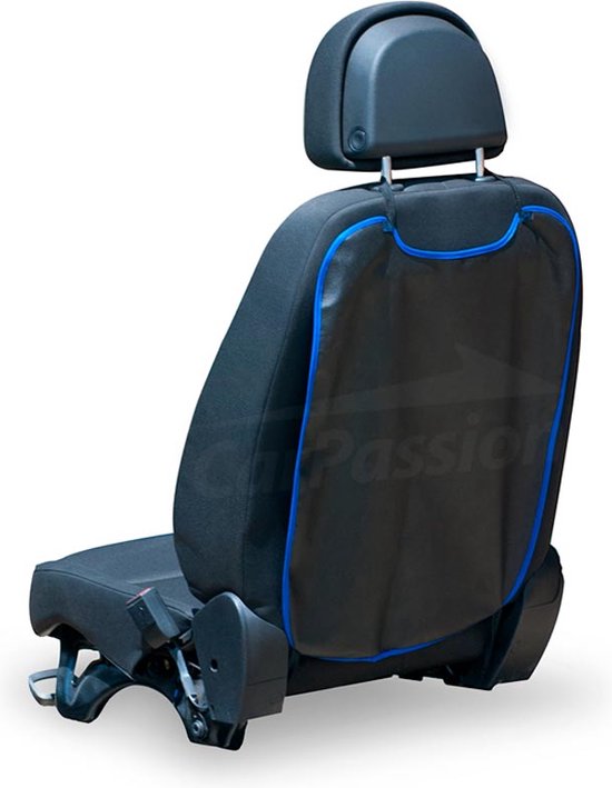 stoel beschermer - autostoel beschermer - Stoelhoes - 79x43cm - Zwart/blauw van Merkloos