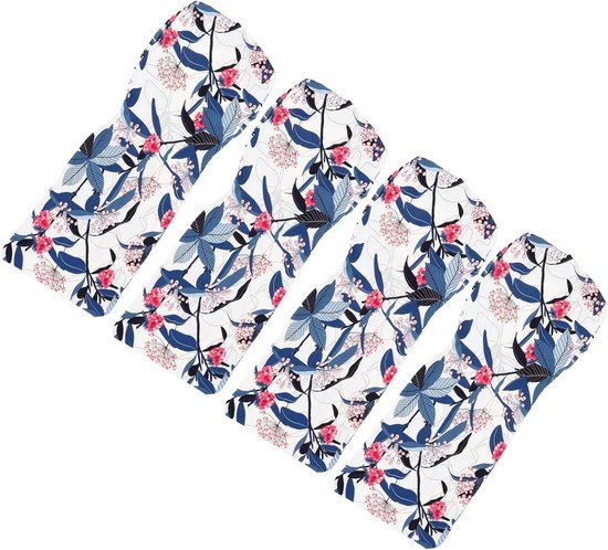 Stoelhoes Set - Stoelbeschermer - Eetkamer Decoratie - 4-delig Wasbaar - 93x35cm - Veelkleurig