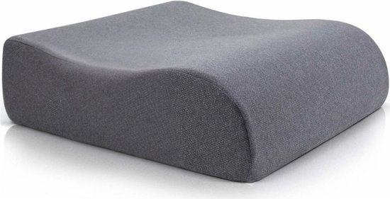 Stoelverhoger Voor Auto - Zitverhoger Auto Voor Kinderen & Volwassenen - Stoelverhogers Voor Auto - Memory Foam Verhoogkussen - Autostoel Booster Seat - Ergonomisch Comfort - 6-12 Jaar - Grijs van Merkloos