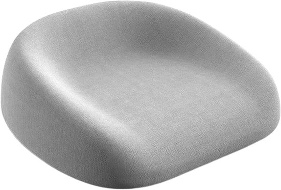 Stoelverhoger voor Kinderen - Kinderzitje - Zitverhoger - 8Cm - Demonteerbaar - Verstelbare veiligheidsriem - Antislip Stoelverhoging - Kinderstoelkussen - Voor kleine kinderen, eetkamerstoel, verhoging pad, eetkamer - Grijs van Navaris