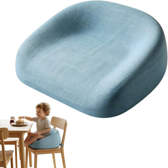 Stoelverhoging, stoelverhoging, kinderboosterstoel, stoelverhoging, stoelen, kind, wasbaar, demonteerbaar, voor eettafel, babybooster, zitkussens, kinderzitkussens, hoogte 6 tot 8 cm