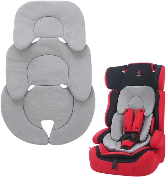 Stoelverkleiner babyzitje, baby-autostoelkussen, hoofdsteun voor pasgeborenautostoel, zacht zitkussen voor babyzitje, autostoelhoes voor kinderwagen, hoge stoel, autostoel (grijs)