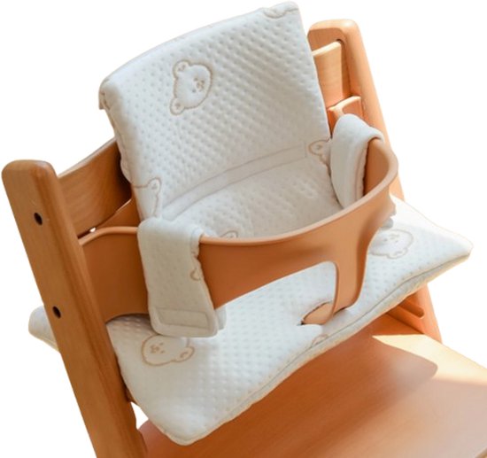 Stoelverkleiner beren - kussenset beren - stoelverkleiner voor stokke tripp trapp - kinderstoel verkleiner - stoel kussen van Hibaby